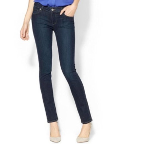PAIGE Denim - Paige Skyline Stright Leg Denim Jeans Dark Wash